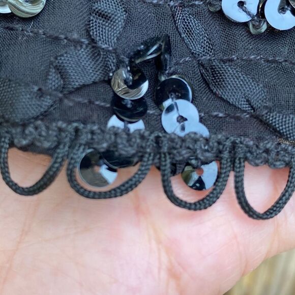 Nanette Lepore all over Sequins sleeveless cami Top sz 4 Y2K babydoll whymsycal - Picture 8 of 9